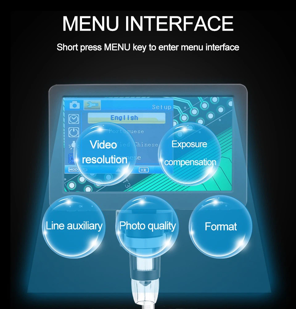 4Electronic Video Microscope -